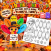 Printable Thanksgiving Thankful Turkey, Digital Download