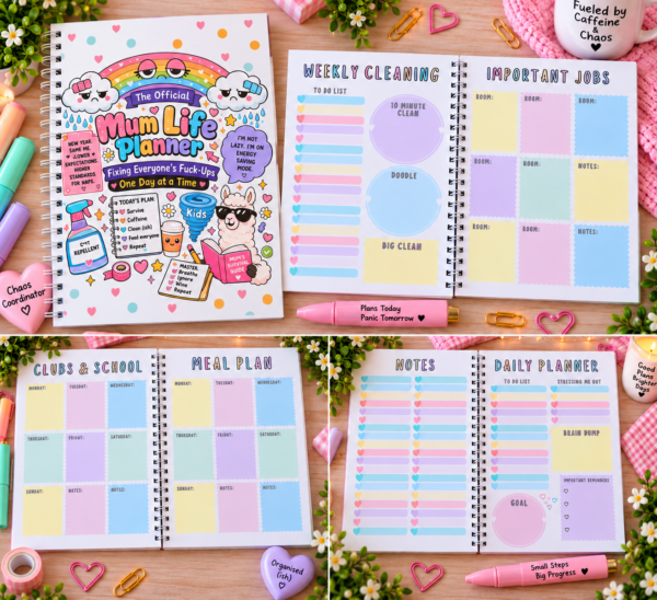 Mum's (Sweary) Life Planner, Fixing Everyone's F*ck Ups!
