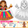 Diwali Cut & Colour Printable Doll Download