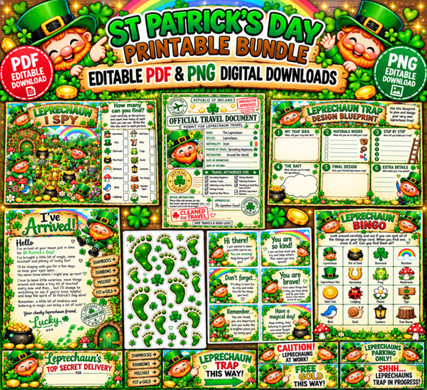 33D26CAF-8CED-42E9-A4C9-D7AA090EE66F St Patrick’s Day Printable Bundle