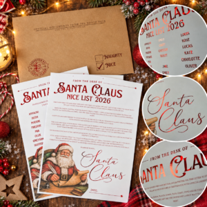 Personalised Foil North Pole Santa Set with North Pole Envelope