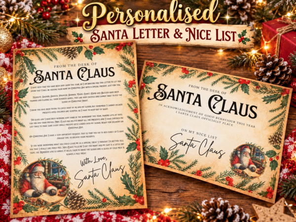 Personalised Letter from Santa and Nice List