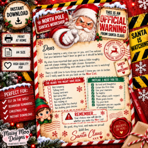 F05093A3-0E9A-4008-8BC1-0663844D5AFC Editable Santa Warning Letter Download