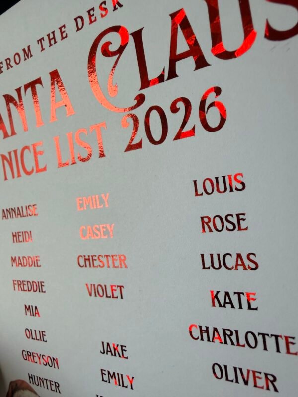 IMG_0462 Personalised Foil North Pole Santa Set with North Pole Envelope