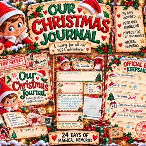 Website Picture Editable Our Christmas Journal/Diary Download